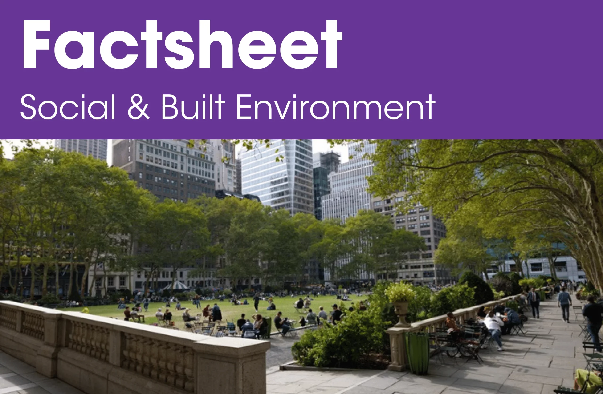 social and built environment factsheet